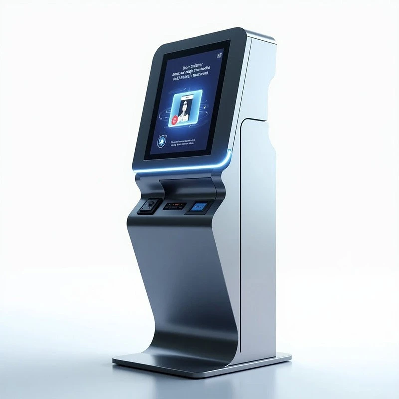 Mostrador de quiosco interactivo de auto{0}}ticketing